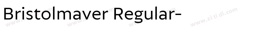 Bristolmaver Regular字体转换